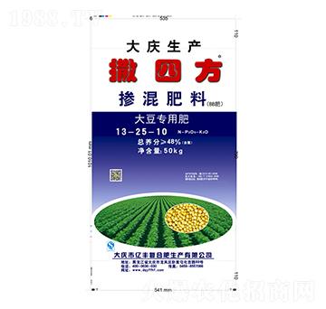 大豆專用摻混肥料13-25-10-撒四方-億豐