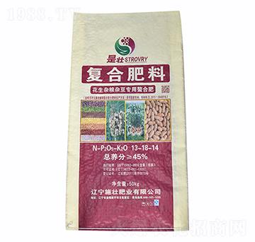 45%花生雜糧雜豆專用鰲合復(fù)合肥13-18-14-施壯肥業(yè)