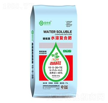 硝硫基水溶復合肥15-5-26+TE-中億農