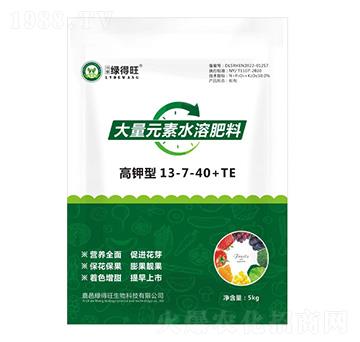 高鉀型大量元素水溶肥料13-7-40+TE-綠得旺生物