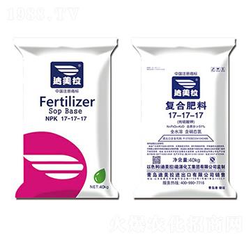 40kg高塔純硫基-全水溶滴灌復(fù)合肥17-17-17-迪美拉
