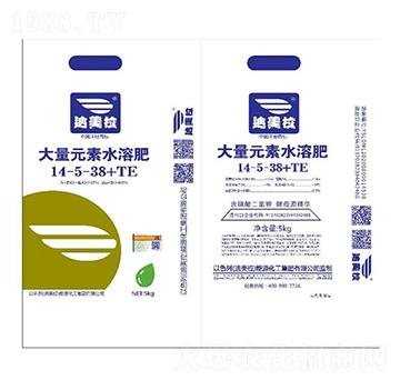 大量元素水溶肥料14-5-38+TE-迪美拉