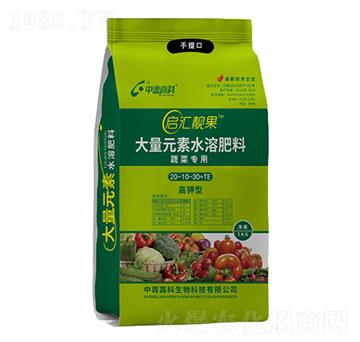 蔬菜專用大量元素水溶肥料20-10-30+TE-啟匯靚果-中霖高科