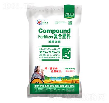 小麥油菜適用硫酸鉀型復(fù)合肥料25-15-5-中瑞石化