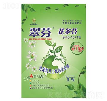 高磷鉀型大量元素水溶肥9-45-15+TE-翠芬花多芬-百陽墾
