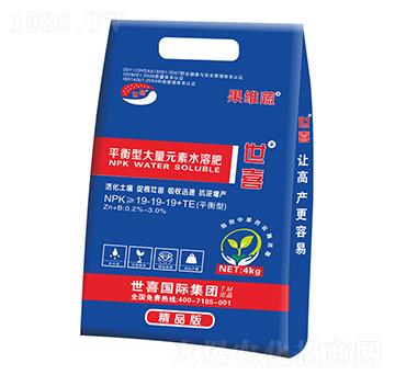 平衡型大量元素水溶肥19-19-19+TE-果維蔬-世喜