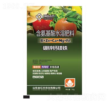 含氨基酸水溶肥料硼鋅鈣鎂鐵-錦嘉禾秀-金億豐