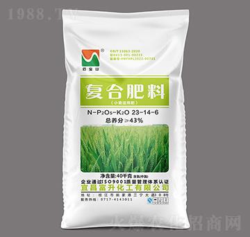 40kg小麥適用復(fù)合肥料（氯）23-14-6-石寶山-富升化工