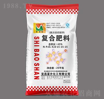 25kg高濃度多元硫基復(fù)合肥料15-15-15-石寶山-富升化工