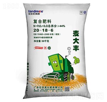 復合肥料20-18-6(50kg)-麥大豐-拉多美化肥