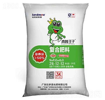 腐植酸鉀型復合肥26-12-12-青蛙王子（25kg）-拉多美化肥