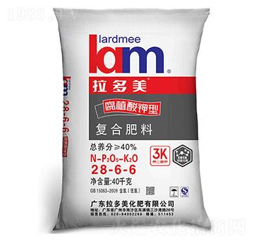 腐植酸鉀型復合肥料（出口裝）28-6-6-拉多美化肥