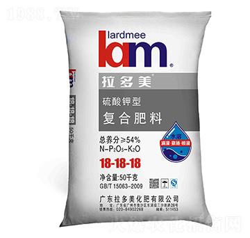 復合肥料-出口裝（18-18-18）硫酸鉀型（50kg）-拉多美化肥