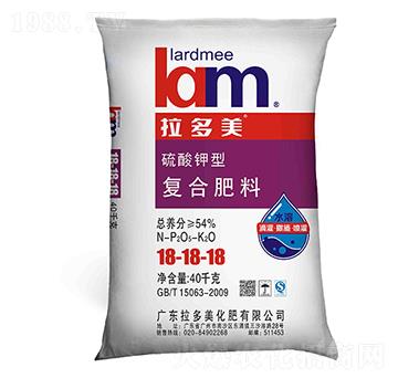 復合肥料-出口裝（18-18-18）硫酸鉀型（40kg）-拉多