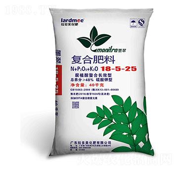 復合肥料-墨翠（18-5-25）硫酸鉀型40kg-拉多美化肥