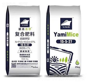 硫酸鉀型復合肥料15-5-27-雅米農(nóng)業(yè)