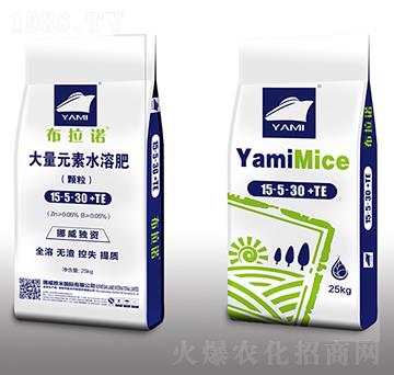 顆粒大量元素水溶肥15-5-30+TE-布拉諾-雅米農(nóng)業(yè)