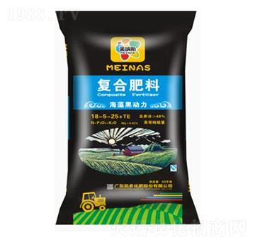 海藻黑動力復合肥料18-5-25+TE-美納斯-凱多化肥