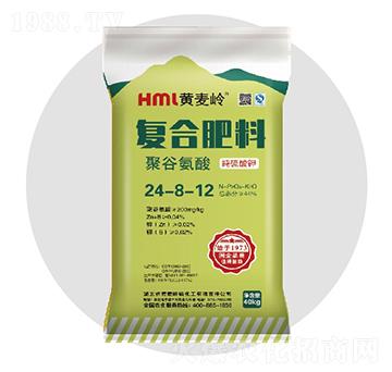 聚谷氨酸復合肥料24-8-12硫基-黃麥嶺