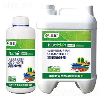 大量元素水溶肥料220-0-100+TE-翠巢-妙農(nóng)生物