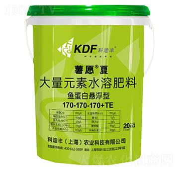 大量元素水溶肥料魚蛋白懸浮型170-170-170+TE-薯愿夏-科迪豐