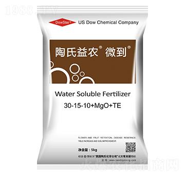 5kg大量元素水溶肥料30-15-10+MgO+TE-微到-陶氏益農(nóng)